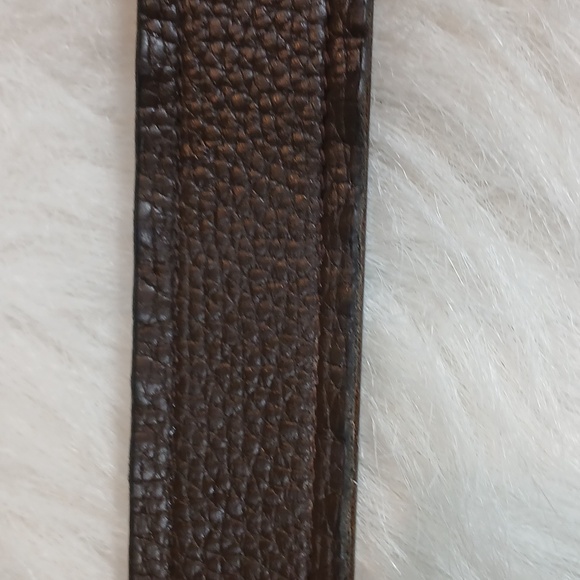 Salvatore Ferragamo Men's Brown Single Leather Belt CM(95) - Picture 8 of 9